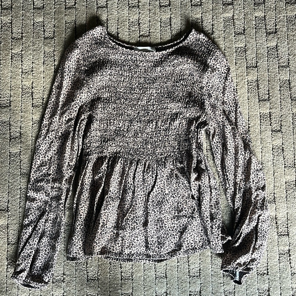 Urban romantics cheetah print babydoll tshirt